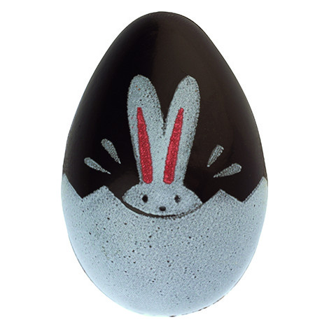 32 œufs 3D en chocolat décor lapin magique