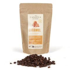 Café en grains aromatisé - Caramel - Canofea - 125g