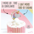 Cake topper LED Licorne