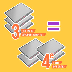 Offre recharge : 4 toiles de cuisson