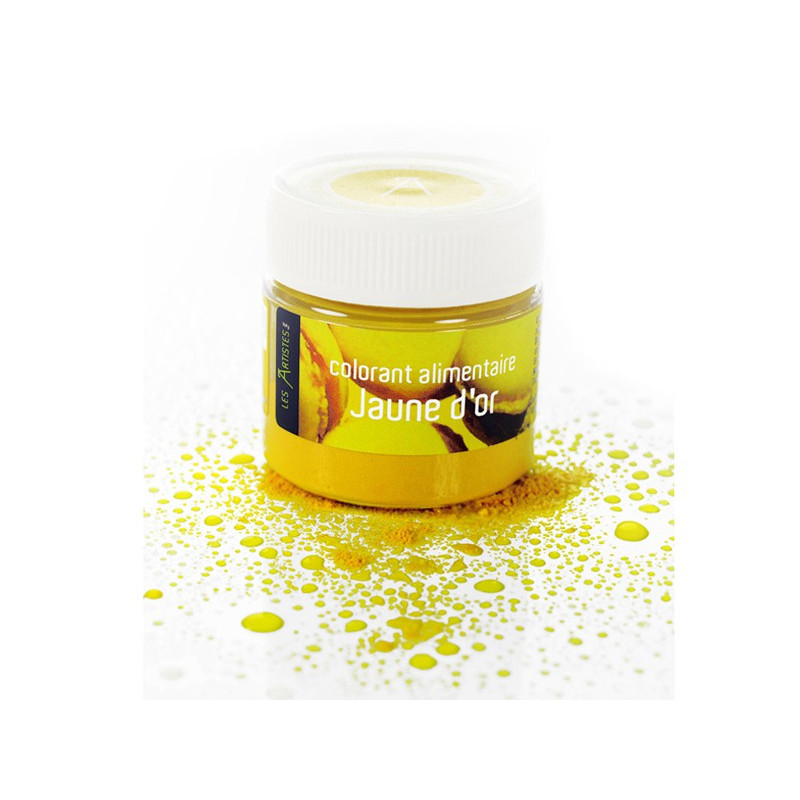 Colorant alimentaire jaune d'oeuf poudre hydrosoluble professionnel 5103 -  Couleur Jaune citron - Poids 100 g - Pâtisserie - Parlapapa