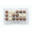 Moule à chocolat - 18 demi-sphères, diam. 2,5mm (ou 9 sphères 3D)
