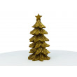 Grand sapin doré décoratif en résine 4x6,8cm