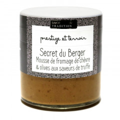 Secret du Berger (Mousse de chèvre & olives aux saveurs de truffe) 100g