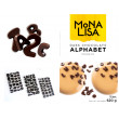 Alphabet en chocolat noir